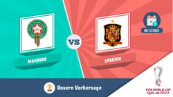 🇲🇦 Marokko – Spanien 🇪🇸 : Vorhersage